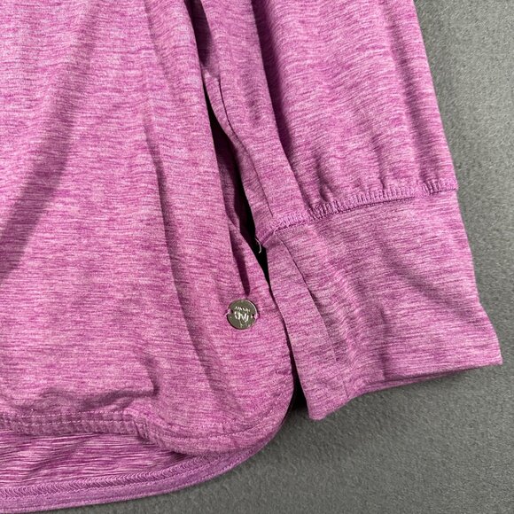 Jones New York Womens 3X Heather Purple Light Pullover Athletic Shirt - Picture 2 of 7